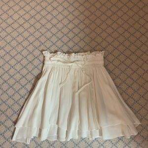 Mini white skirt